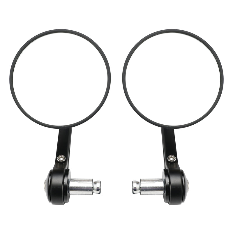 Street Twin & Scrambler 2x Custom Black CNC Aluminium Bar End Side Mirrors