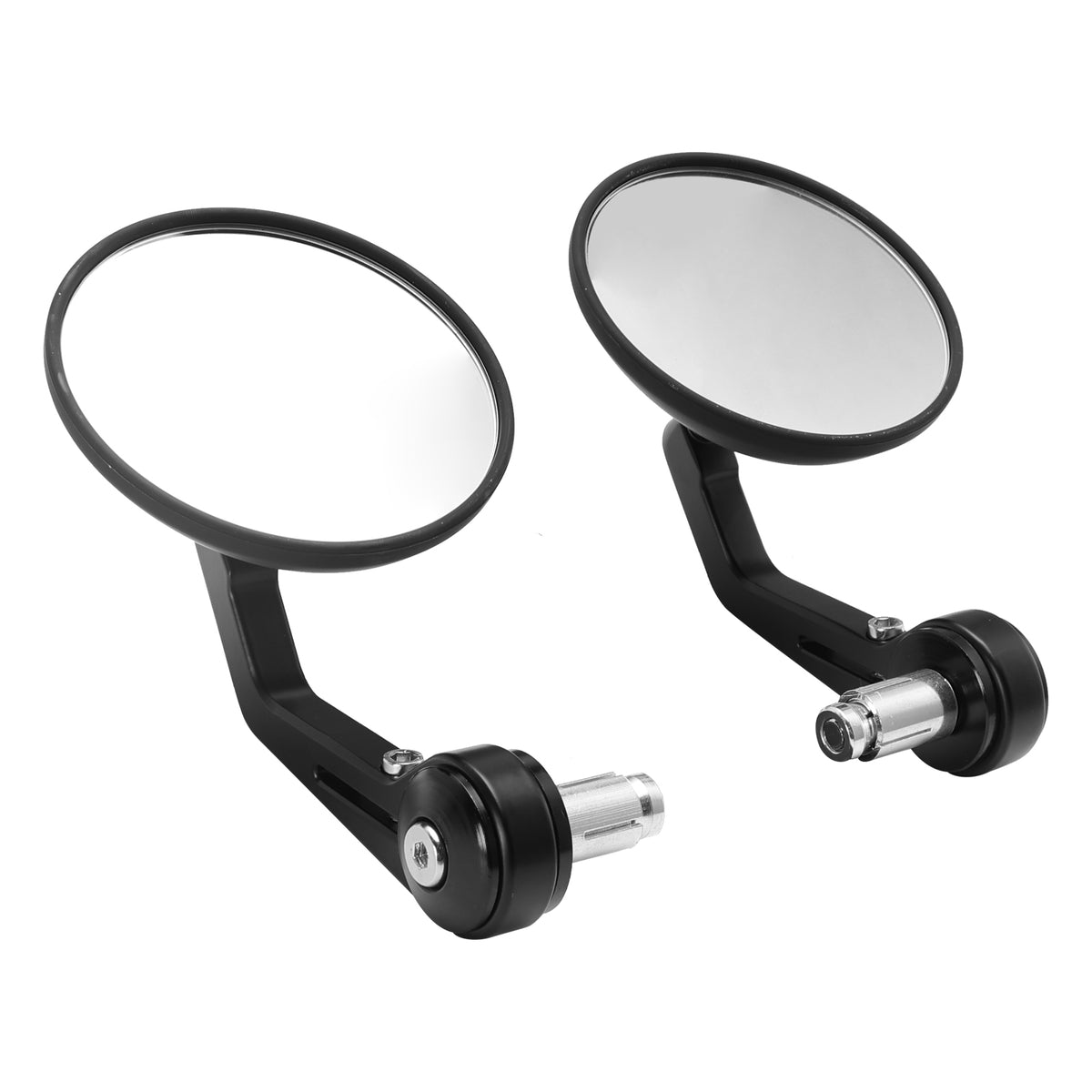 Street Twin & Scrambler 2x Custom Black CNC Aluminium Bar End Side Mirrors