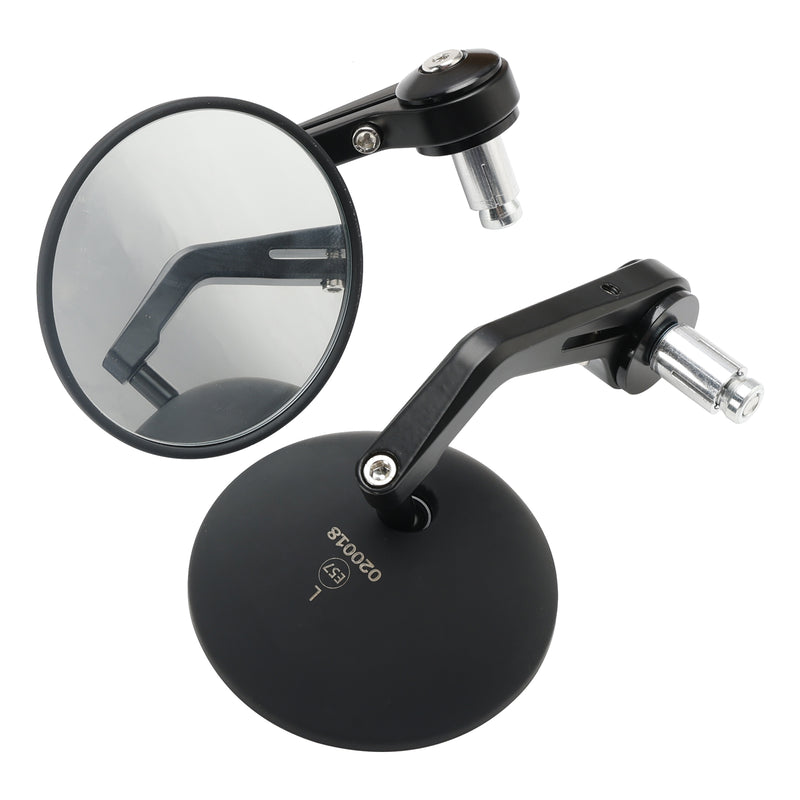 Street Twin & Scrambler 2x Custom Black CNC Aluminium Bar End Side Mirrors