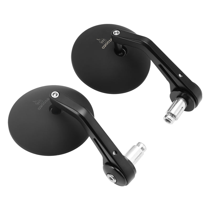 Street Twin & Scrambler 2x Custom Black CNC Aluminium Bar End Side Mirrors