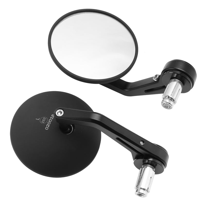 Street Twin & Scrambler 2x Custom Black CNC Aluminium Bar End Side Mirrors