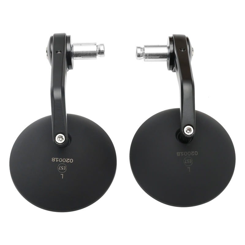 Street Twin & Scrambler 2x Custom Black CNC Aluminium Bar End Side Mirrors