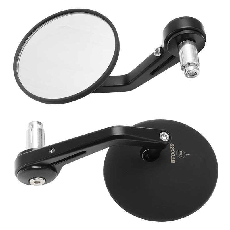 Street Twin & Scrambler 2x Custom Black CNC Aluminium Bar End Side Mirrors