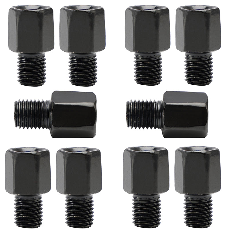 10x Motorcycle Mirror Adapters Adaptors Right-hand turn 8mm to 10mm RH Thread