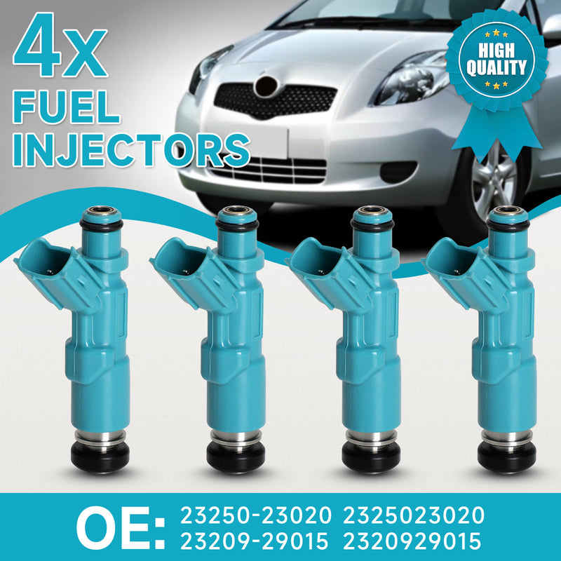 Toyota Yaris Vitz 1.0L 1.3L 1999-2005 4PCS Fuel Injectors 23250-23020