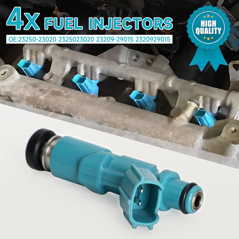 Toyota Yaris Vitz 1.0L 1.3L 1999-2005 4PCS Fuel Injectors 23250-23020