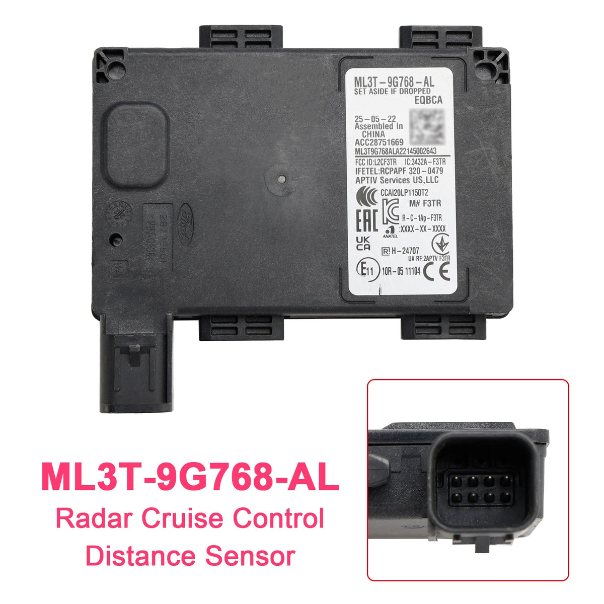 2021-2023 Ford F150 Radar Cruise Control Distance Sensor ML3T-9G768-AL