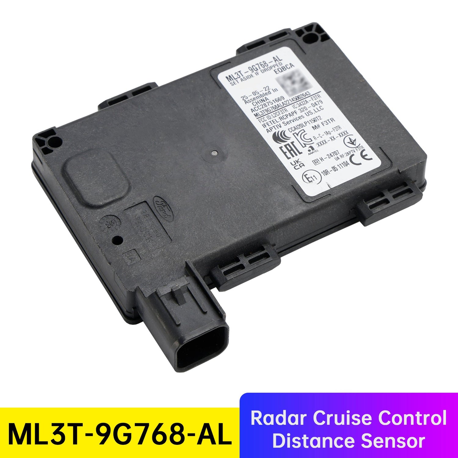 Radar Cruise Control Distance Sensor ML3T-9G768-AL for Ford F150 2021-2023