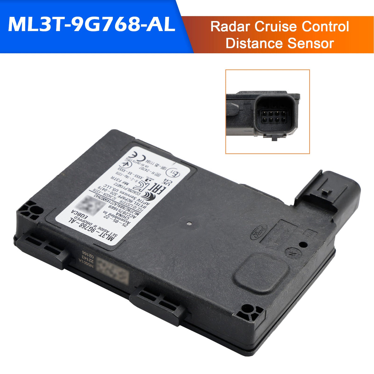 Radar Cruise Control Distance Sensor ML3T-9G768-AL for Ford F150 2021-2023