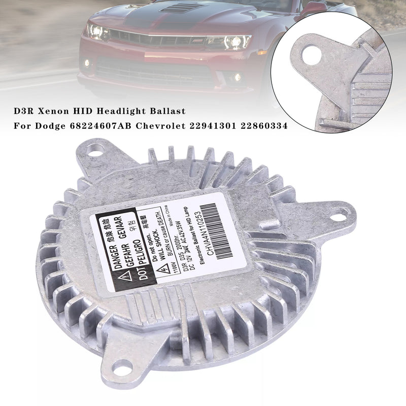 Dodge 68224607AB Chevrolet 22941301 22860334 D3R Xenon HID Headlight Ballast