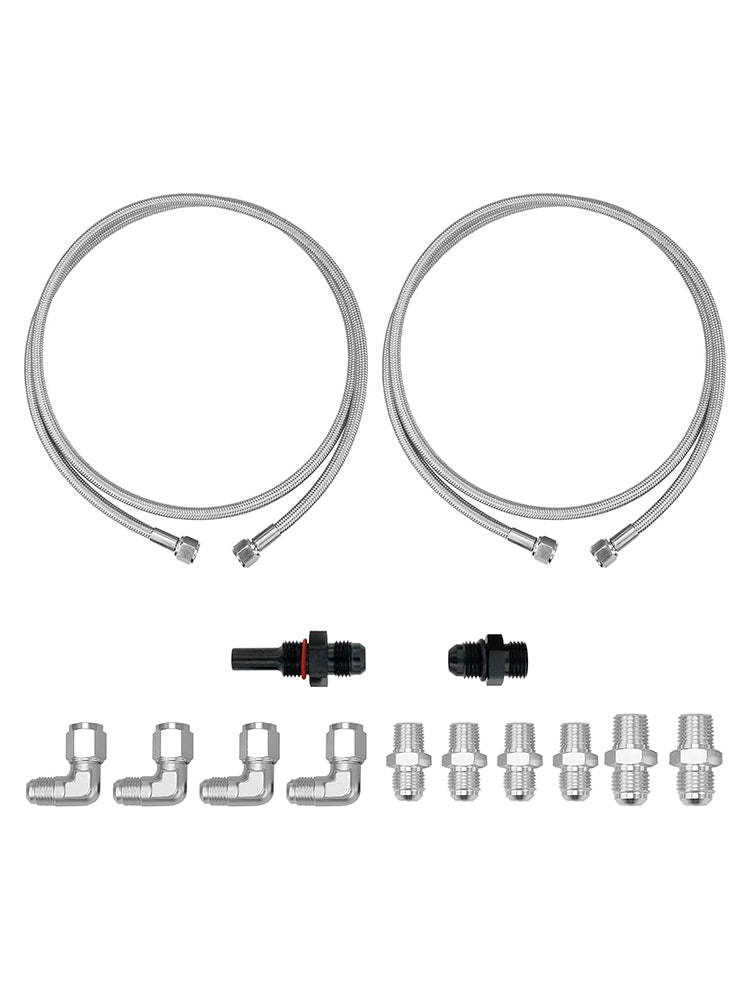 Turbo 700R4-4L60-4L60E-4L65E 70" SS Braided Transmission Cooler Hose Line