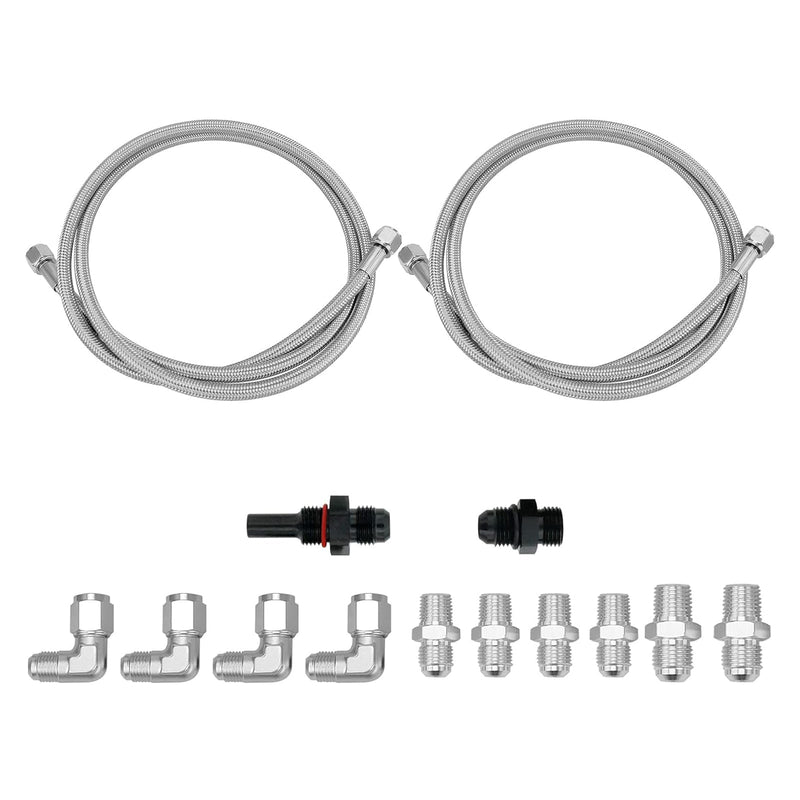 Turbo 700R4-4L60-4L60E-4L65E 70" SS Braided Transmission Cooler Hose Line