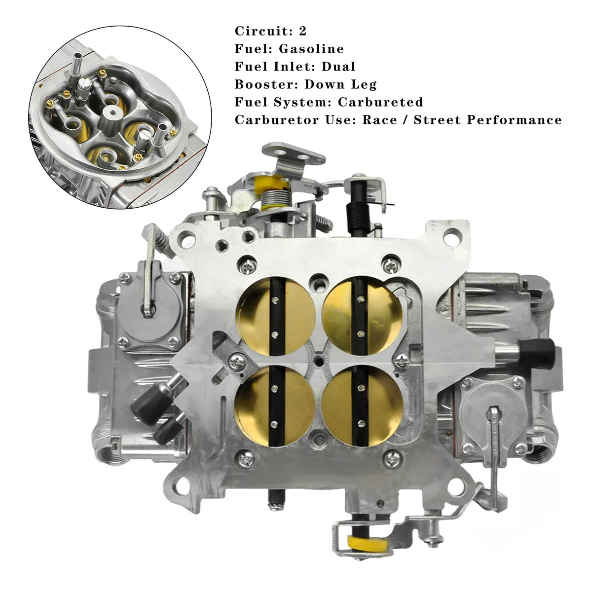 4 Barrel Double Pumper Race Carburetor 650 CFM BR-67199