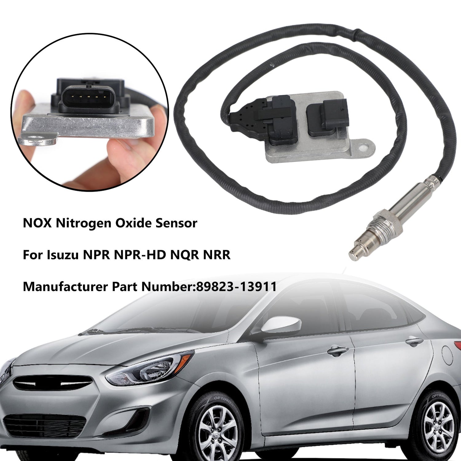 2010-2013 Isuzu NPR NPR-HD NQR NRR 89823-13911 NOX Nitrogen Oxide Sensor