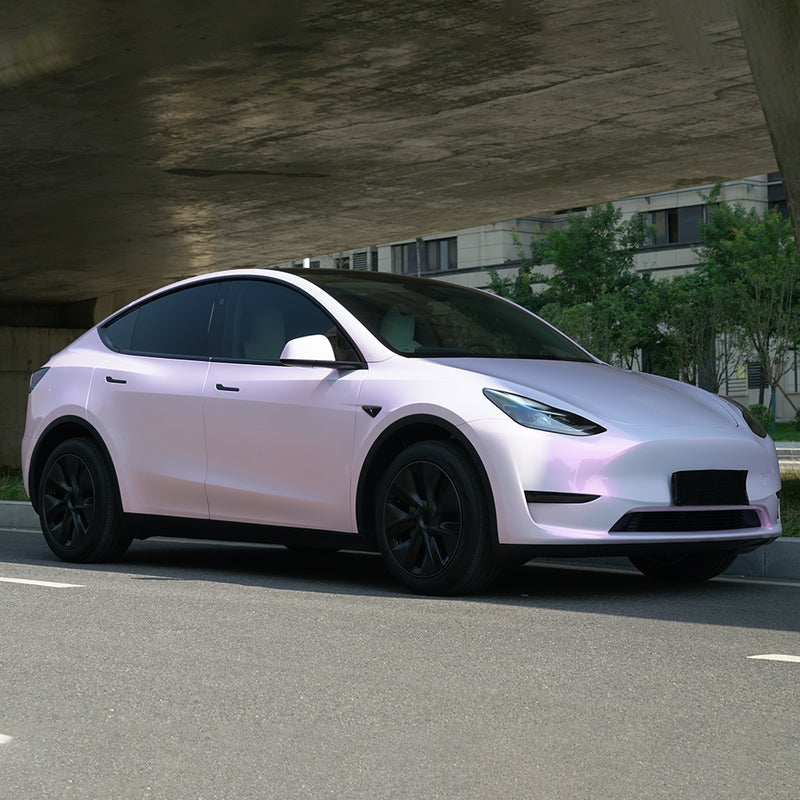 Bloom Pearl Pink PET Car Wrap Film High Gloss Vehicle Wrap
