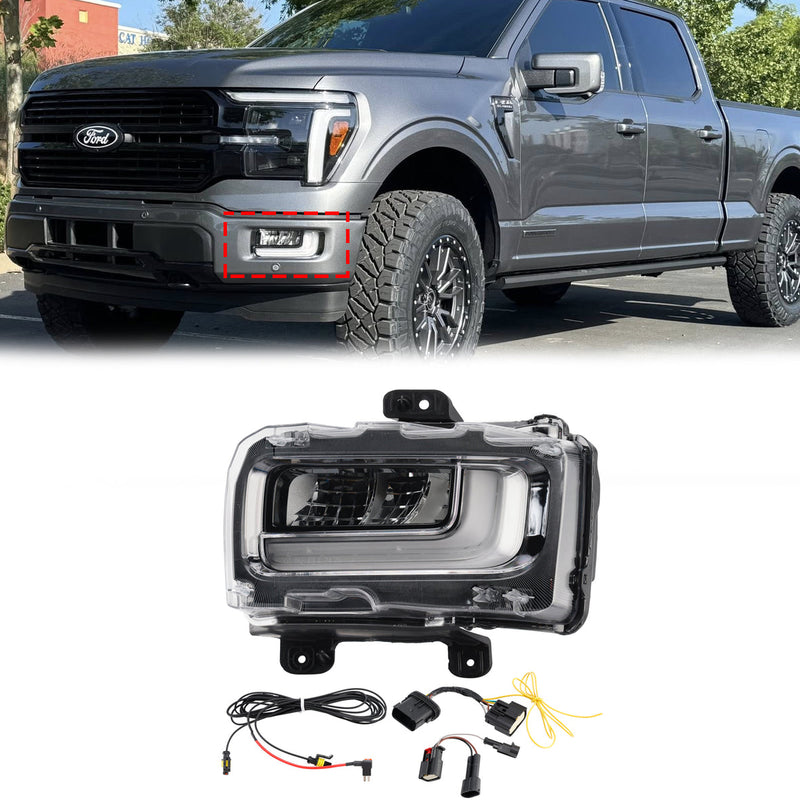 2024-2025 Ford F150 Left Right LED Front Fog Light Lamp RL3415A254AB RL3415A254AC