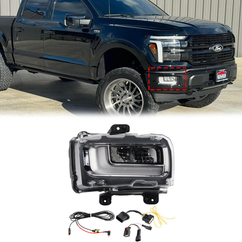 2024-2025 Ford F150 Left Right LED Front Fog Light Lamp RL3415A254AB RL3415A254AC