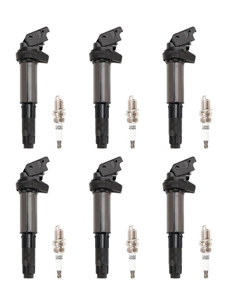 2008-2010 135i E87 I6 3.0L Petrol 6x Ignition Coil+6x Spark Plug UF515 UF522 12130148594