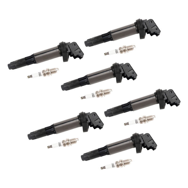 2008-2010 135i E87 I6 3.0L Petrol 6x Ignition Coil+6x Spark Plug UF515 UF522 12130148594