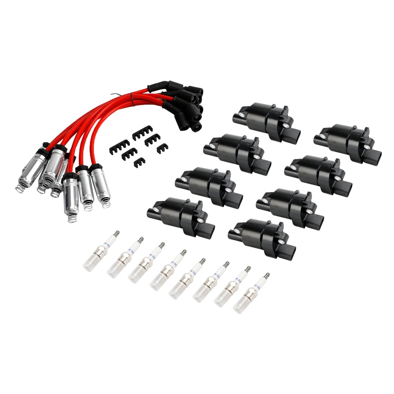 2005-2016 Chevy Corvette 8x Ignition Coil+Spark Plug+Wire UF414 CUF414 12573190 GN10165