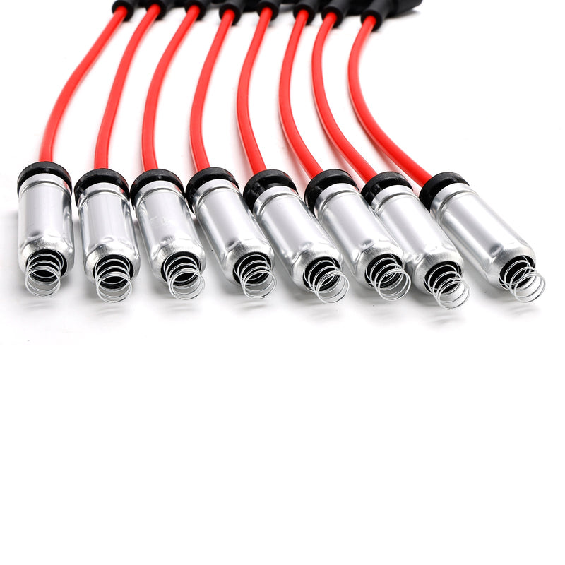 2008 Hummer H3 5.3L V8 8x Spark Plugs +Wires 10.5mm Set 19299585 41962