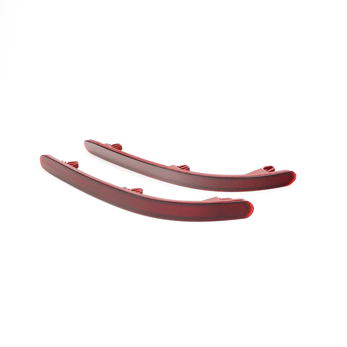For VW Touareg 7L 2002-2010 Left Right Pair Rear Bumper Reflector With Red Lens No Light Generic-Guardx Auto
