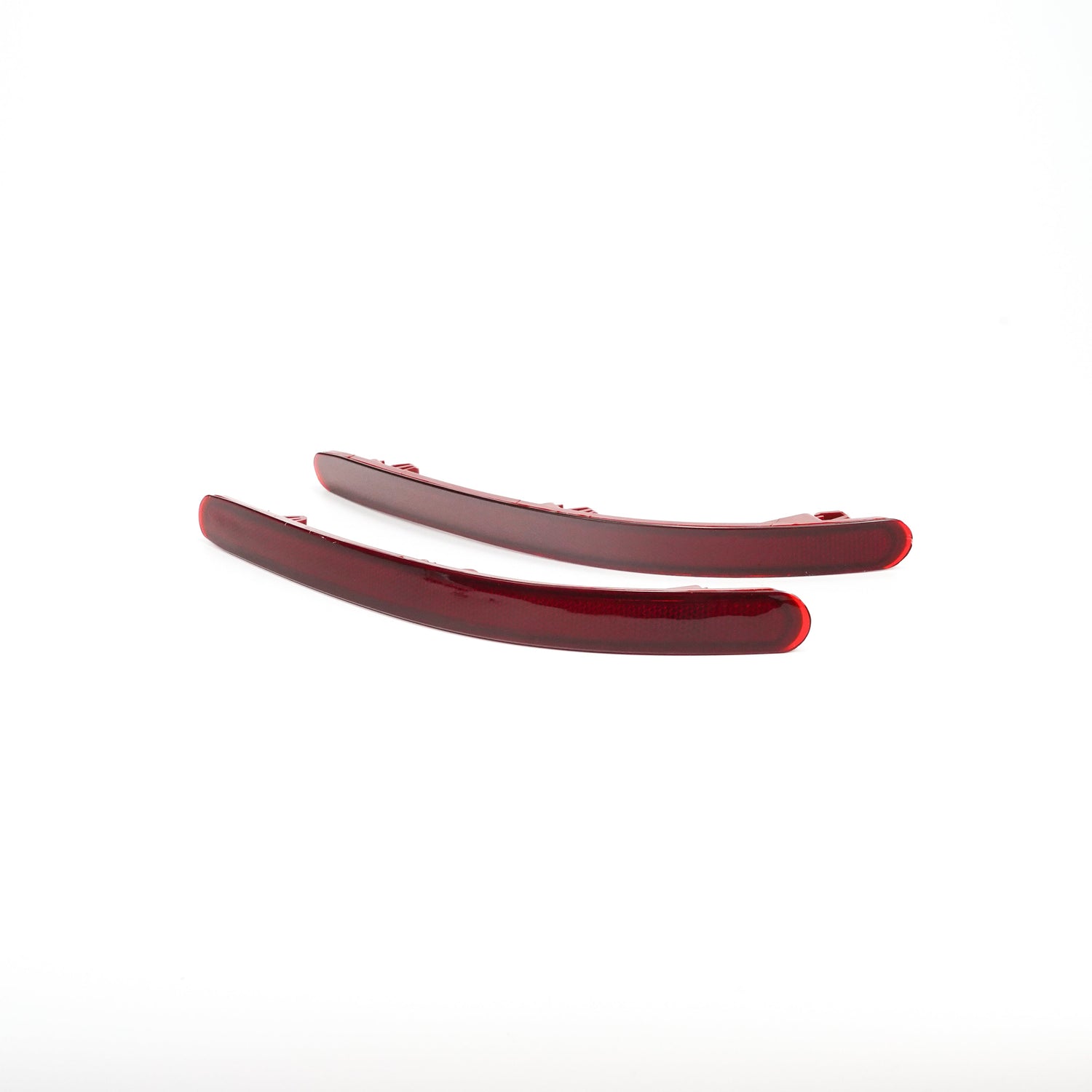 For VW Touareg 7L 2002-2010 Left Right Pair Rear Bumper Reflector With Red Lens No Light Generic-Guardx Auto