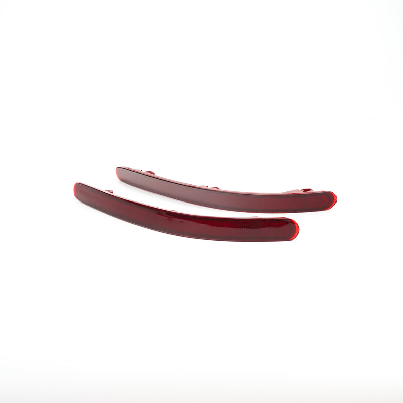 For VW Touareg 7L 2002-2010 Left Right Pair Rear Bumper Reflector With Red Lens No Light Generic-Guardx Auto