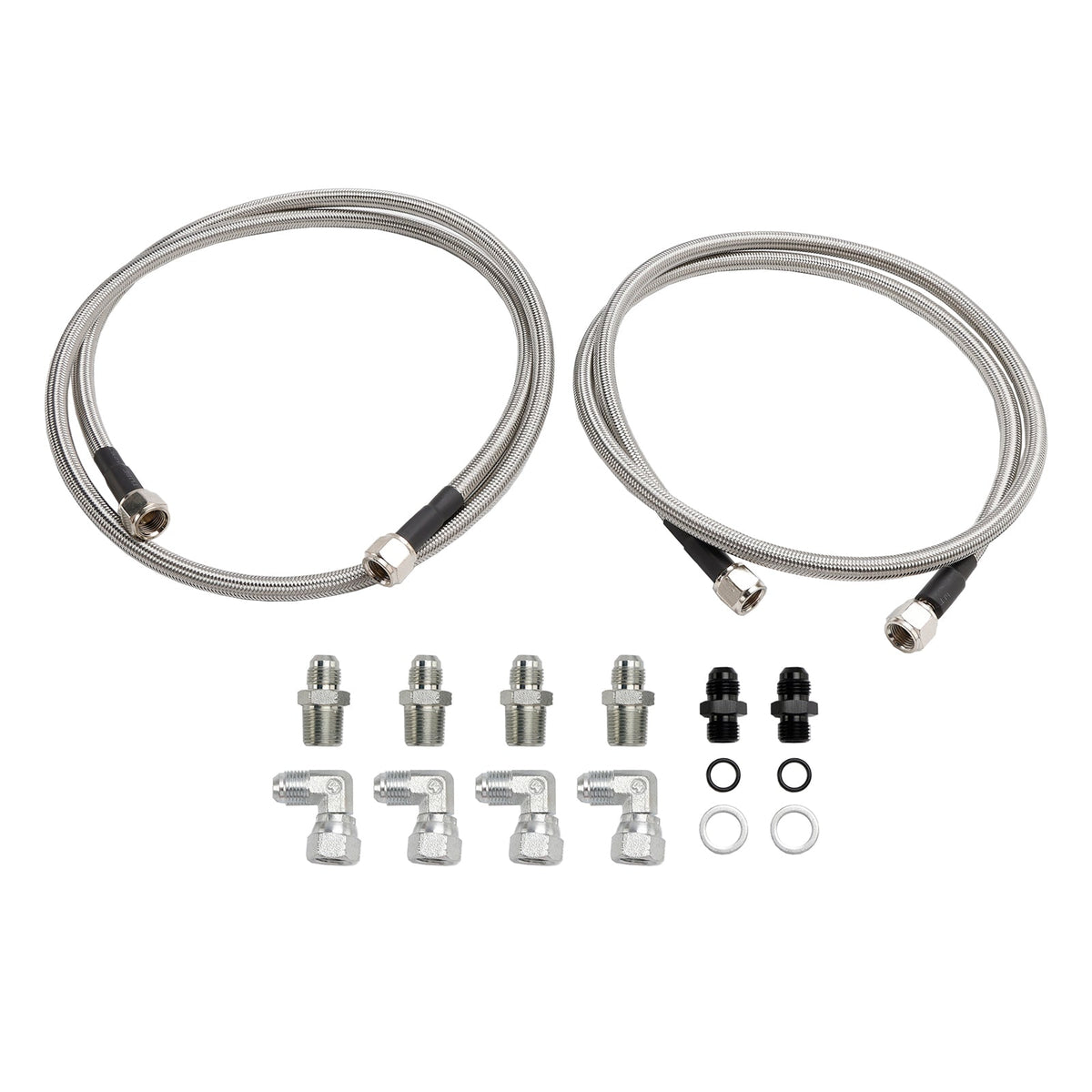 Automatic Transmission Cooler Lines Kit 6-AN Hose Line Kit GM 4L60E 4L65E