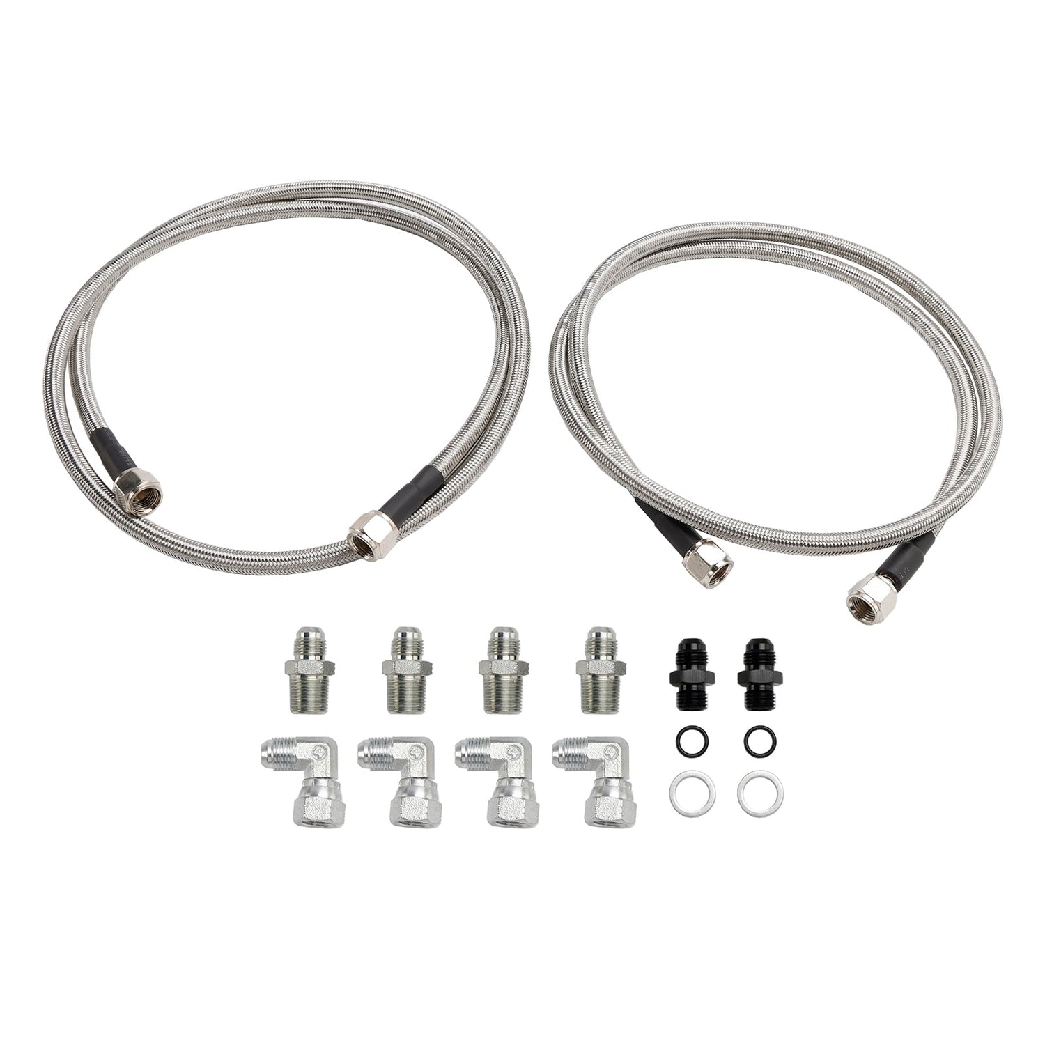 Automatic Transmission Cooler Lines Kit 6-AN Hose Line Kit GM 4L60E 4L65E