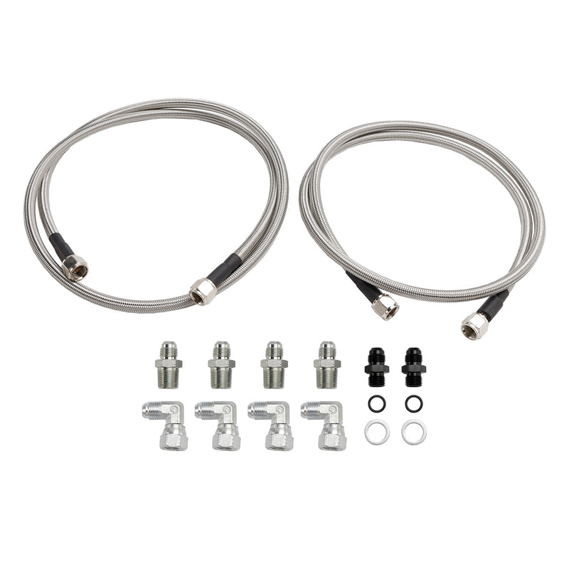 Automatic Transmission Cooler Lines Kit 6-AN Hose Line Kit GM 4L60E 4L65E