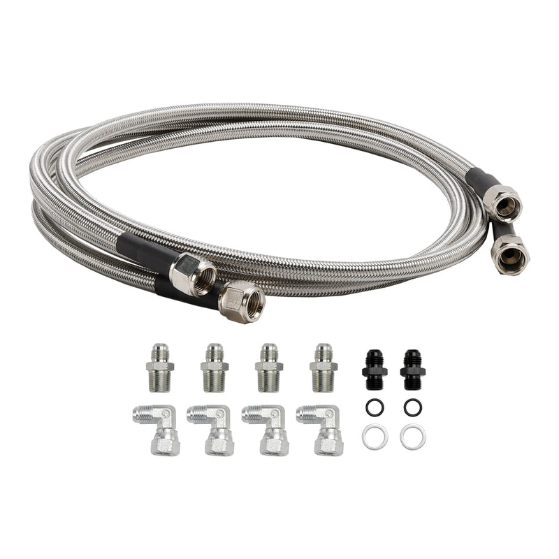 Automatic Transmission Cooler Lines Kit 6-AN Hose Line Kit GM 4L60E 4L65E
