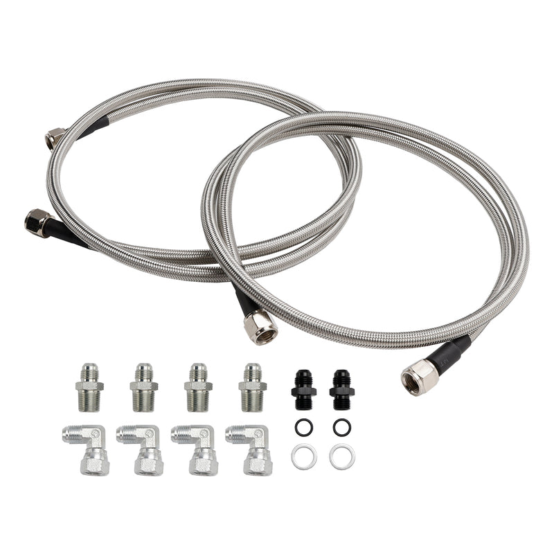 Automatic Transmission Cooler Lines Kit 6-AN Hose Line Kit GM 4L60E 4L65E