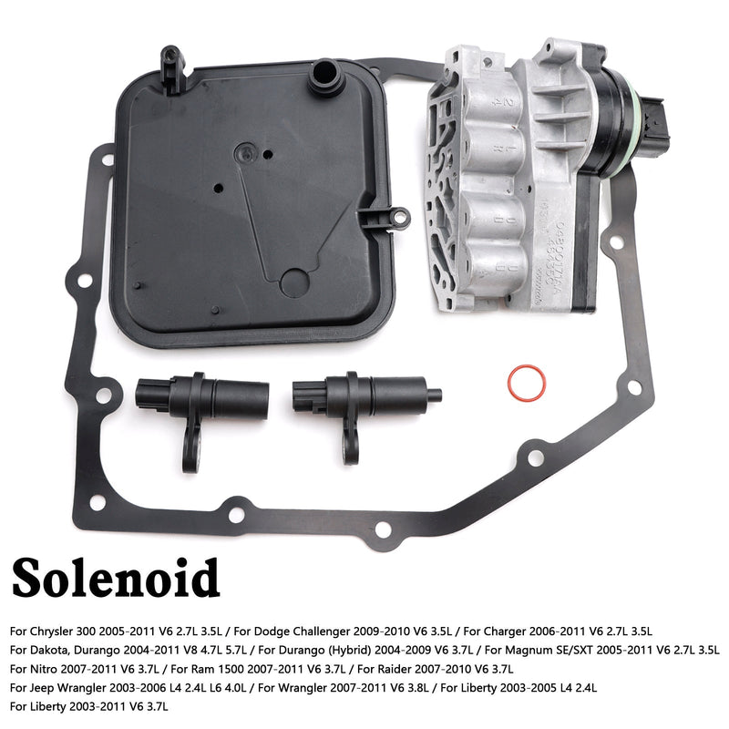 2009-2010 Dodge Challenger V6 3.5L 42RLE Transmission Shift Solenoid Block Pack Kit 52854001AA 61936A 44956