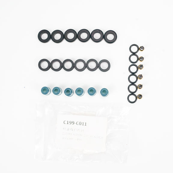 For Toyota 3VZE 1988-1995 3.0L Generic 6pcs Fuel Injectors Repair Seal Rebuild Kit Generic-Guardx Auto