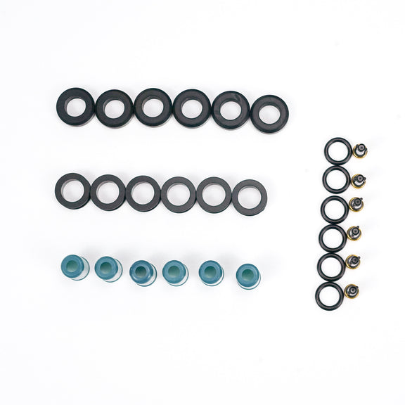 For Toyota 3VZE 1988-1995 3.0L Generic 6pcs Fuel Injectors Repair Seal Rebuild Kit Generic-Guardx Auto