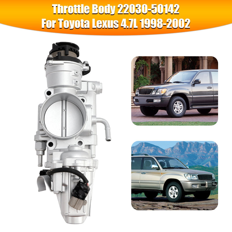 1998-2002 Toyota Land Cruiser Lexus LX470 4.7L V8 Throttle Body 22030-50142 22030-50141 22030-50140