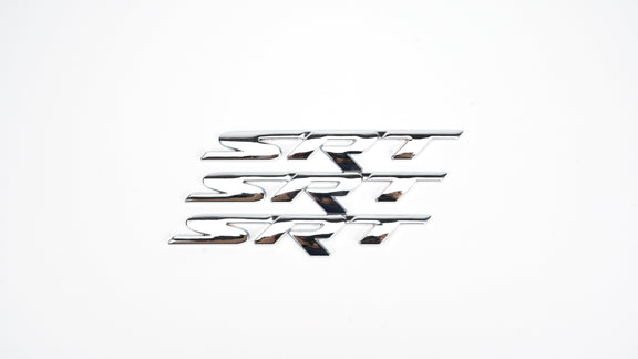 Silver SRT Rear Tailgate Decal Emblem For Dodge Durango Charger Challenger Trunk Lid Generic-Guardx Auto