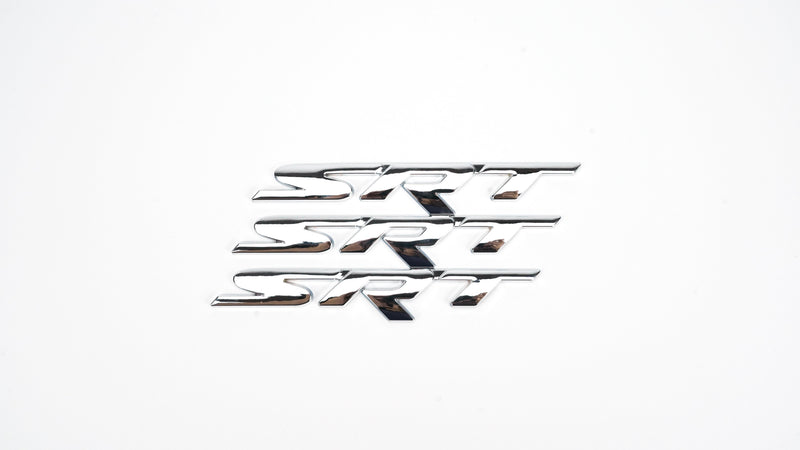 Silver SRT Rear Tailgate Decal Emblem For Dodge Durango Charger Challenger Trunk Lid Generic-Guardx Auto