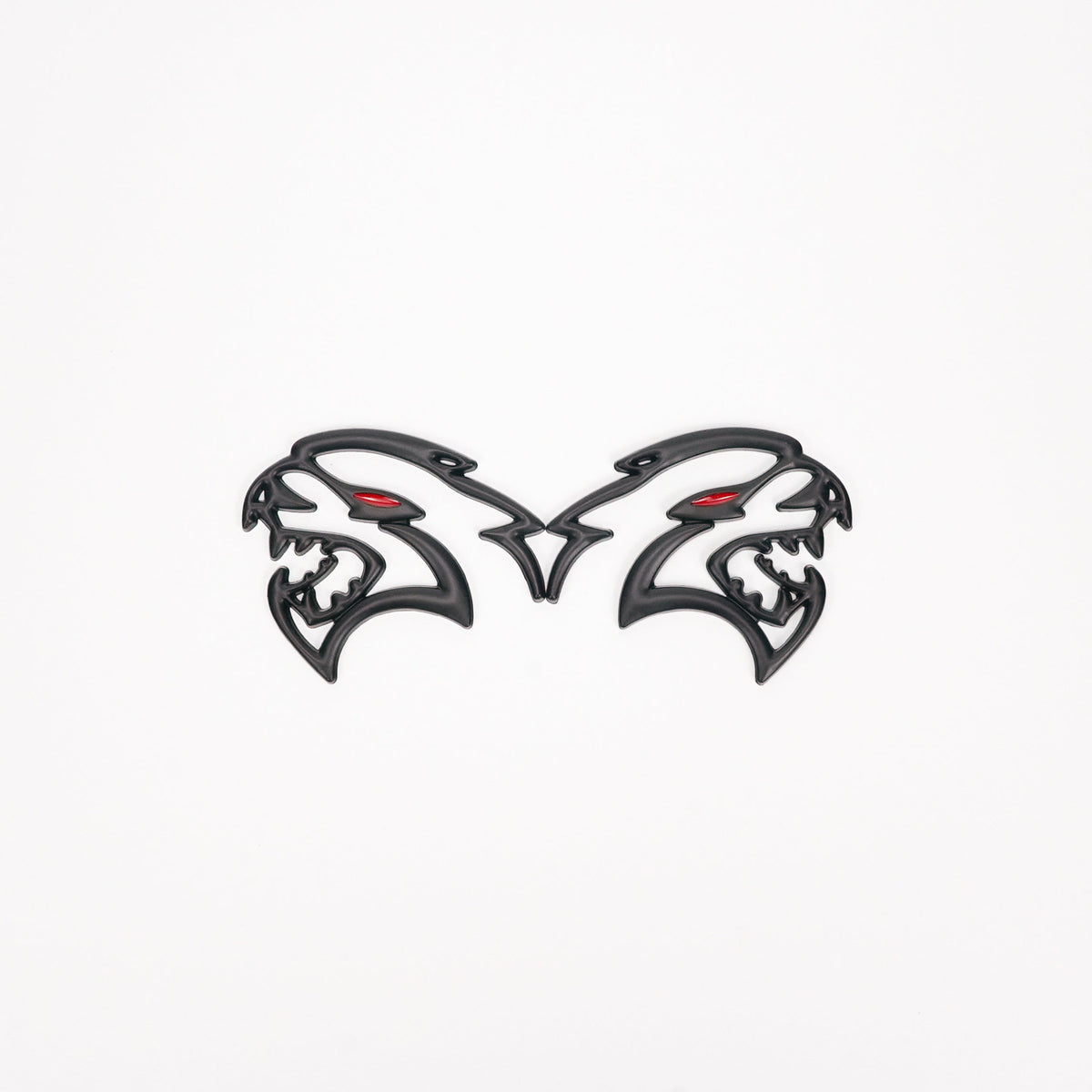 2x Black Hellcat Fender Emblem For Dodge Durango/Charger/Challenger SRT Styling Generic-Guardx Auto