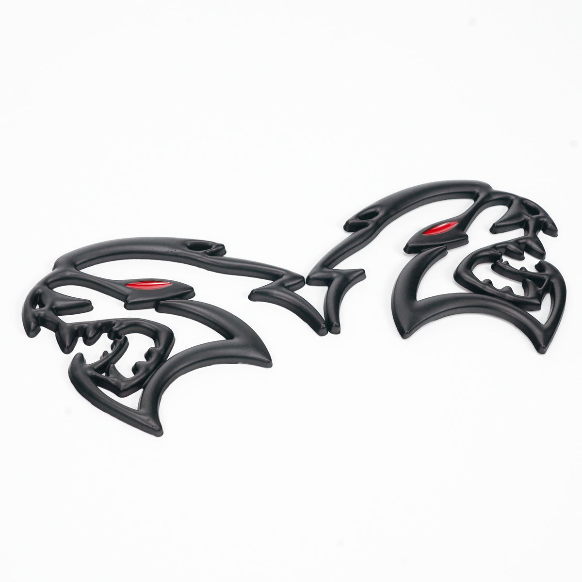 2x Black Hellcat Fender Emblem For Dodge Durango/Charger/Challenger SRT Styling Generic-Guardx Auto