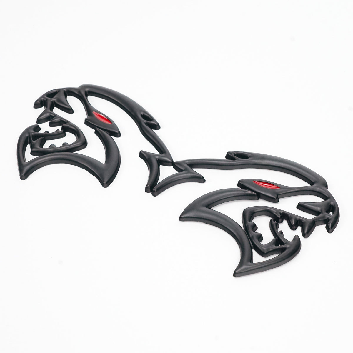 2x Black Hellcat Fender Emblem For Dodge Durango/Charger/Challenger SRT Styling Generic-Guardx Auto