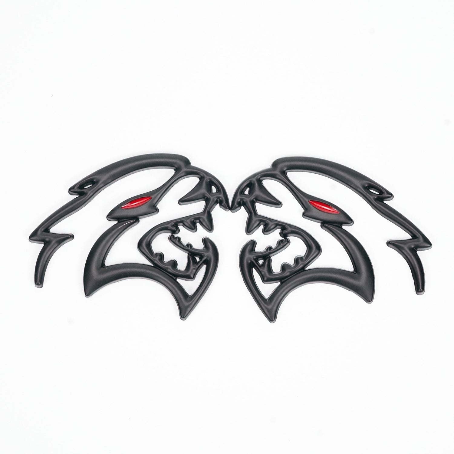 2x Black Hellcat Fender Emblem For Dodge Durango/Charger/Challenger SRT Styling Generic-Guardx Auto