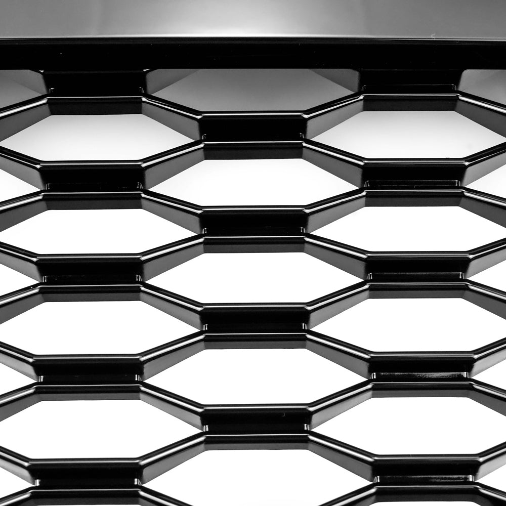 Audi 2012-2015 A6 S6 C7 Grill Replacement RS6 Style Front Mesh Honeycomb Black Grill