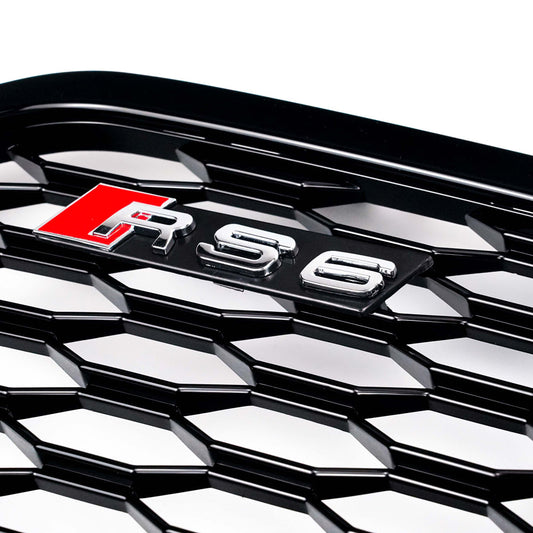 2012-2015 Audi A6 C7 / S6 pre-facelift RS6 Style Honeycomb Front Bumper Grille Blcak Grill