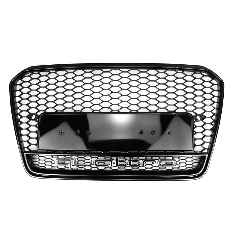 2012-16 Audi A5 S5 B8.5 To RS5 Style Honeycomb Grill Front Bumper Grille Replacement