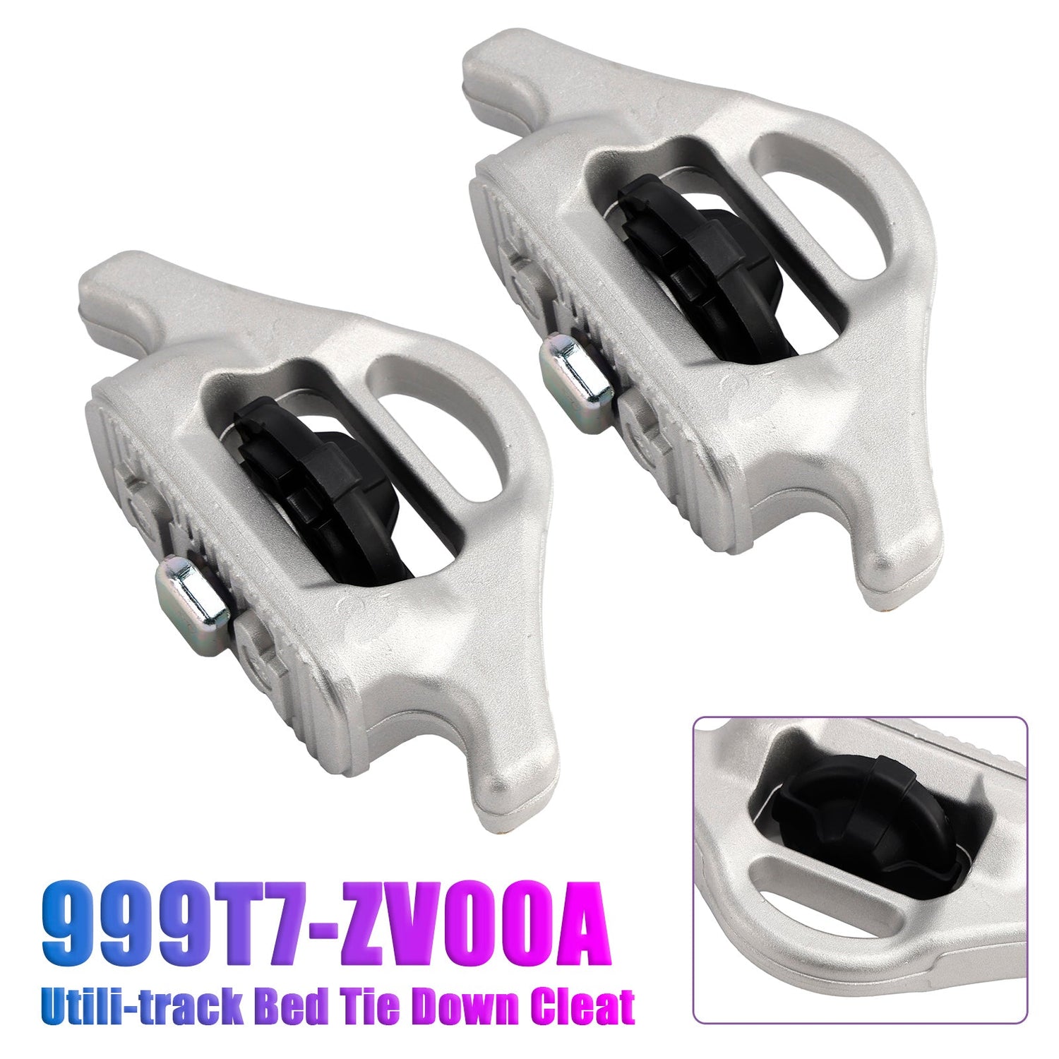 2 Pcs Utili-track Bed Tie Down Cleat 999T7-ZV00A for Nissan Frontier 2005-2025