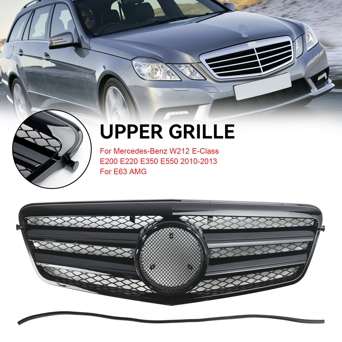 2009-2013 Benz W212 E-Class 4 Doors Model Mercedes Front Bumper Grill