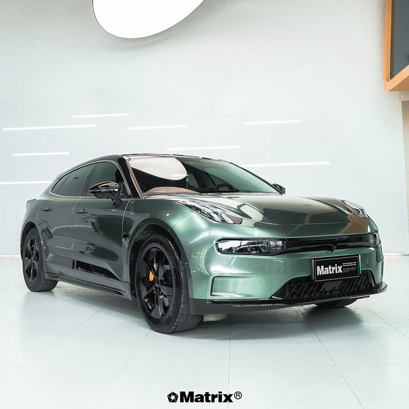 Liquid Metal Alpine Green PET Car Wrap Film Satin Vehicle Wrap