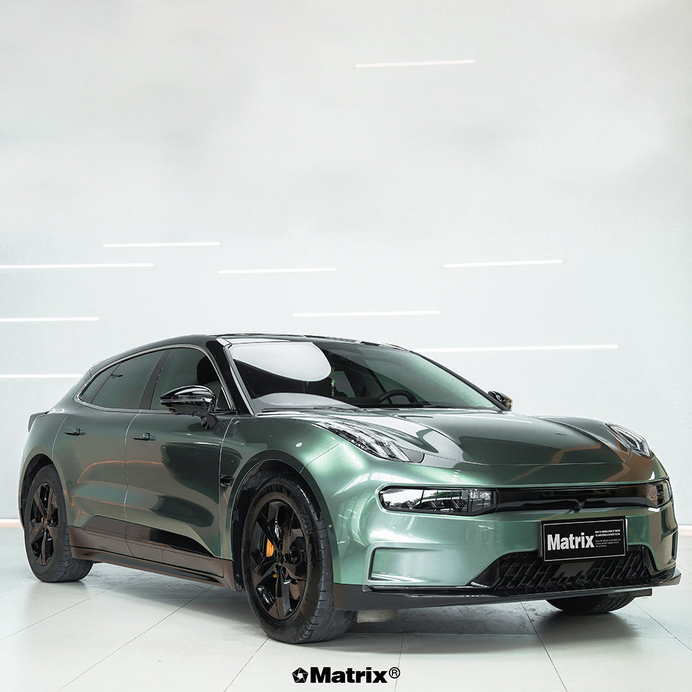 Liquid Metal Alpine Green PET Car Wrap Film Satin Vehicle Wrap
